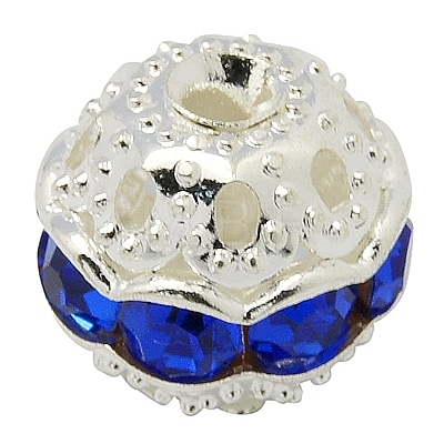 Brass Rhinestone Beads RB-A011-8mm-05S-1