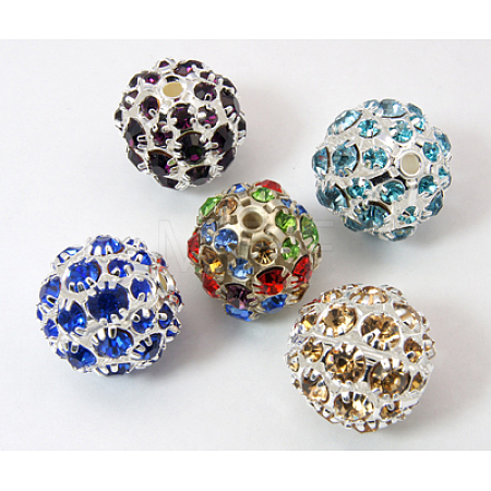 Brass Rhinestone Beads RB-Q165-1