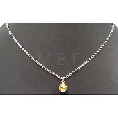 Alloy Rhinestone Pendants RSB02-1