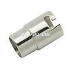 Stainless Steel Locking Tube Magnetic Clasps STAS-H049-1-3
