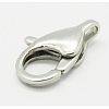 304 Stainless Steel Lobster Claw Clasps STAS-Q048-2-2