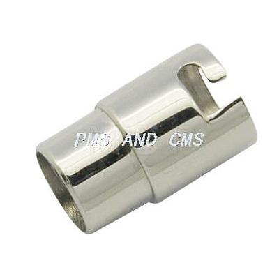 Stainless Steel Locking Tube Magnetic Clasps STAS-H049-1-1