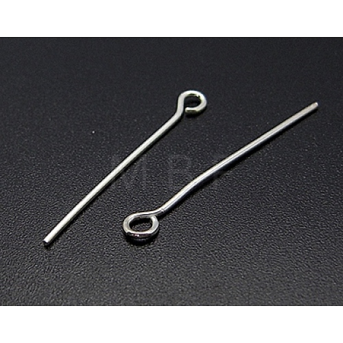 925 Sterling Silver Eye Pin STER-A011-12-1