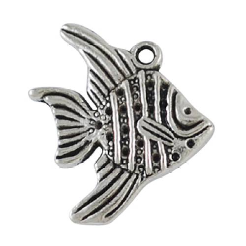 Tibetan Style Alloy Pendants TIBEP-3309-AS-R-1