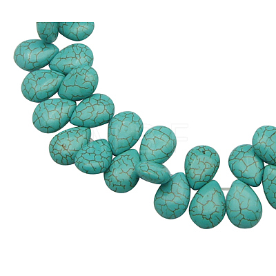 Synthetic Howlite Beads TURQ-18X13-1