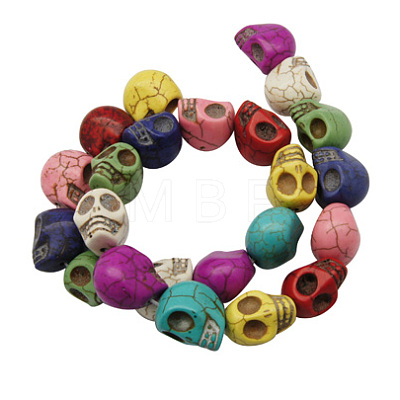 Synthetic Howlite Beads TURQ-18X17-11-1
