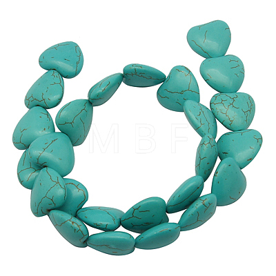 Synthetic Howlite Beads TURQ-20D-12-1