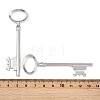 Tibetan Style Alloy Skeleton Key Large Pendants TIBEP-S105-P-RS-3