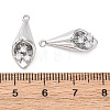 Brass Rhinestone Pendants KK-E793-24P-3