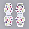 Fold Over Cardboard Paper Jewelry Display Cards for Necklace & Bracelet Storage CDIS-N004-01-1