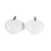 Natural White Jade Pendants G-N362-05P-16-3
