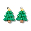 Christmas Theme Opaque Resin Pendants X-FIND-E025-15-2