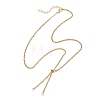 304 Stainless Steel Twisted Chain Curb Chain Slider Necklaces Making AJEW-JB01488-1