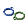 10Pcs Spray Painted Alloy Spring Gate Rings FIND-YW0001-63-2