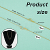   8Pcs 2 Style Brass Cable & Box Chain Necklaces Set for Men Women NJEW-PH0001-26-2