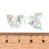 Electroplate Transparent Glass Beads Strands EGLA-T029-06D-4
