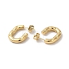 Oval with Star 304 Stainless Steel Stud Earrings EJEW-Z026-13G-2