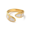 304 Stainless Steel Enamel Cuff Rings RJEW-M171-33G-2