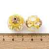 Handmade Resin Indonesia Round Beads IPDL-P005-23KCG-02-3
