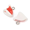 Christmas Theme Opaque Resin Pendants RESI-S08-02E-2