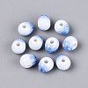 Handmade Crackle Porcelain Beads PORC-Q008-06B-06-1