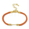 Braided Nylon Cord Bracelet Making MAK-L043-01G-03-1