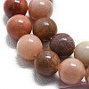 Natural Petrified Wood Round Beads Strands G-D356-C01-8mm-3