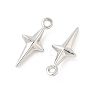 SHEGRACE Brass Star Charms XGR0167P-104P-2