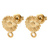 304 Stainless Steel Stud Earring Findings STAS-K306-74G-1