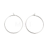 Brass Hoop Earring Findings KK-R112-038D-1