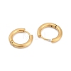 Ion Plating(IP) Frosted 304 Stainless Steel Huggie Hoop Earrings for Women EJEW-C096-32C-G-2