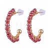 Brass Stud Earring EJEW-JE04179-4
