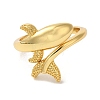 Rack Plating Brass Cuff Rings for Women RJEW-G325-04B-G-2