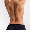 Brass Multi-Layered Tassel Chest Body Chains for Women WG39DA5-01-2