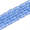 Transparent Glass Beads Strands GLAA-T028-15T-03-1