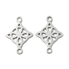 304 Stainless Steel Viking Knot Connector Charms X-STAS-G361-03P-1