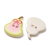 2-Hole Printed Opaque Resin Buttons RE-CBA2C75-04A-2