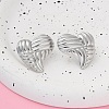 304 Stainless Steel Stud Earrings for Women EJEW-K306-03P-3