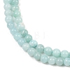 Natural Amazonite Beads Strands G-F461-12-4mm-01-7