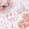 200Pcs 4 Colors Dyed Synthetic Coral Beads CORA-SP0001-22-4