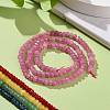 Dyed Natural Malaysia Jade Rondelle Beads Strands G-E316-2x4mm-M-5