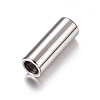 Tarnish Resistant 304 Stainless Steel Magnetic Clasps with Glue-in Ends STAS-K006-07C-3