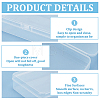 BENECREAT 12Pcs 3 Styles Transparent Plastic Storage Boxes CON-BC0007-35-4