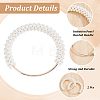 2Pcs Plastic Imitation Pearl Round Beaded Bag Handles FIND-BBC0005-11B-6