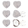 6Pcs Zinc Alloy Cufflinks BUTT-ME0001-36A-1