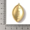 Rack Plating Brass Enamel with Cubic Zirconia Pendant KK-A229-32G-4