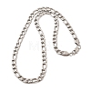 7MM 304 Stainless Steel Figaro Chain Necklaces for Women Men NJEW-B134-04A-P-4