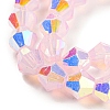 Baking Painted Transparent Glass Beads Strands GLAA-F029-TM6mm-09-3