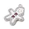 Christmas Brass Micro Pave Cubic Zirconia Pendants KK-L258-04P-D01-2