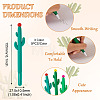 15Pcs 3 Colors Cactus Rubber Gel Pen AJEW-TA0002-67-4